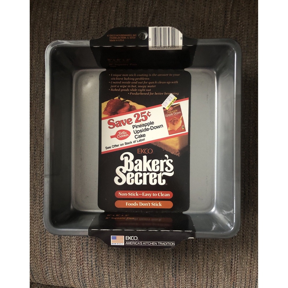 Vintage Baker's Secret 8" Square Pan 8x8 New